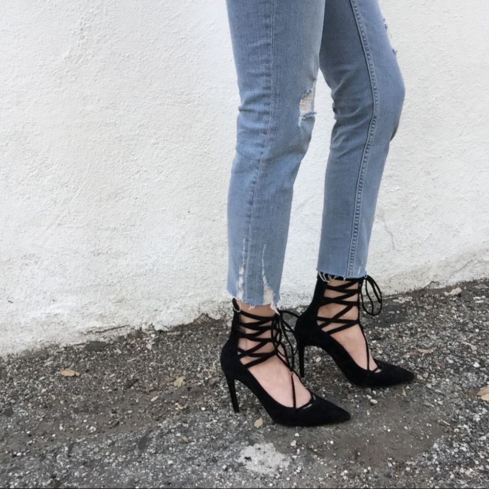 Jeffrey Campbell x Free People Hierro Lace Up Heel